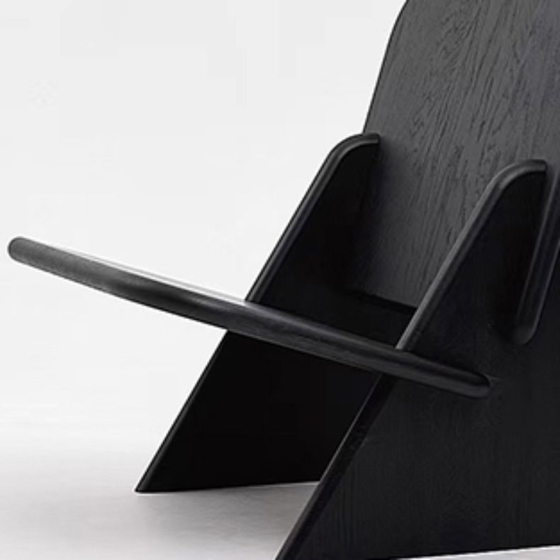 Industrial Style Arm Chair Open Back Wood Dining Room Chair for Dining Room