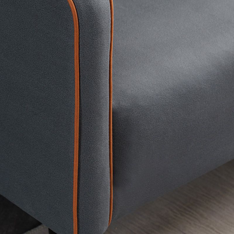 コンテンポラリースタイルスクエアアームソファリビングルームファブリックシート