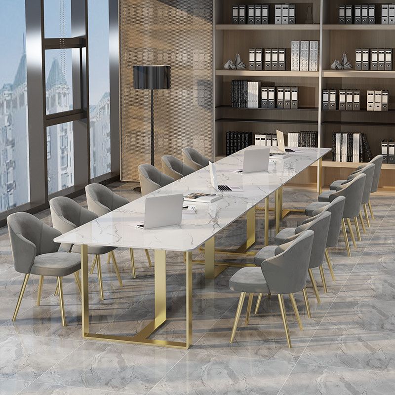 Rectangle White Dining Table Sintered Stone Table Luxury with Double Pedestal Clearhalo ' dining_table' 'Dining Tables & Seating' 'Dining Tables' 'furn' 'furn_dining_table' 'Furniture' 'furniture_dining_table' 'Kitchen & Dining Furniture' 'kitchen&dining_furn' 'kitchen' 'kitchen_dining_table' 1200x1200_6c0b2105-2c36-4c3a-aa2f-3bcfff08d89c