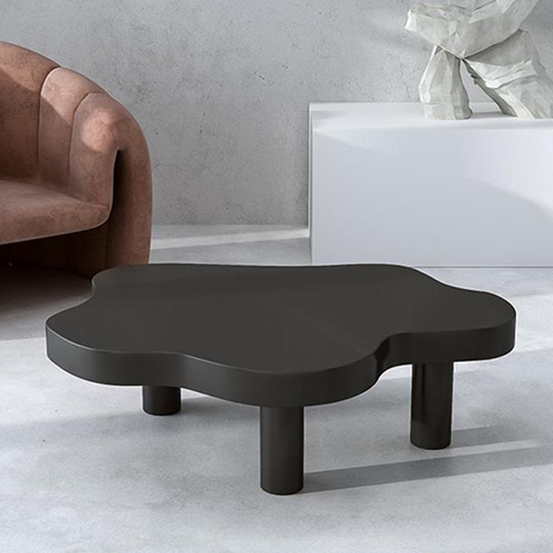 Solid Wood Cloud-Shaped Coffee Table Nordic 3 Legs Cocktail Table Clearhalo 'Coffee & Accent Tables' 'Coffee Tables' 'coffee_tables' 'furn' 'furn_coffee_tables' 'Furniture' 'Living Room Furniture' 1200x1200_6c0c68da-468c-42ba-bcf6-9078833e86ca