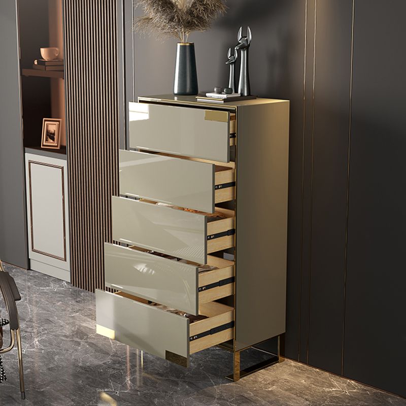 Cómoda cómoda de almacenamiento de madera cómoda clásica Glam para oficina en casa