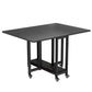 Black Rectangle Dining Set 1/2/3/4/5/7 Pcs Folding Dining Table Set with Chairs Clearhalo 'Dining Room Sets' 'Dining Tables & Seating' 'dining_room_set' 'furn' 'furn_dining_room_set' 'Furniture' 'Kitchen & Dining Furniture' 1200x1200_6c0e8e44-294c-4330-a541-a4db4c620d1c