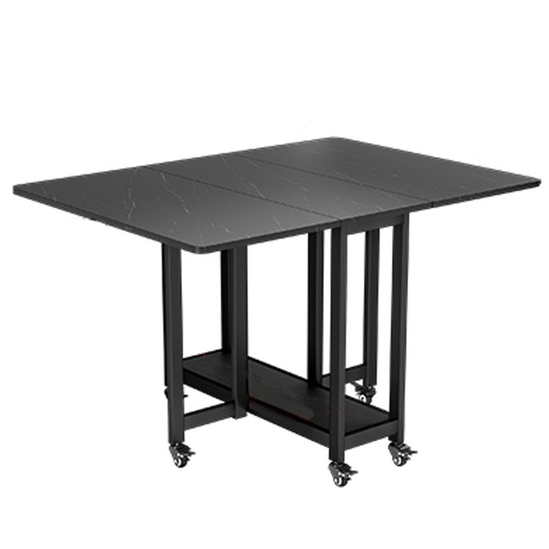Black Rectangle Dining Set 1/2/3/4/5/7 Pcs Folding Dining Table Set with Chairs Clearhalo 'Dining Room Sets' 'Dining Tables & Seating' 'dining_room_set' 'furn' 'furn_dining_room_set' 'Furniture' 'Kitchen & Dining Furniture' 1200x1200_6c0e8e44-294c-4330-a541-a4db4c620d1c