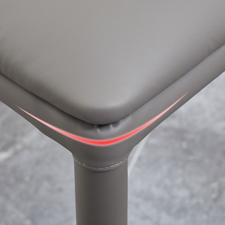 Contemporary Design Armless Solid Back Side Chairs Leather Dining Chairs for Home Clearhalo ' kitchen&dining_furn' 'Dining Chairs' 'Dining Tables & Seating' 'dining_chair' 'furn' 'furn_dining_chair' 'Furniture' 'furniture_dining_chair' 'Kitchen & Dining Furniture' 'kitchen' 1200x1200_6c1358ab-1703-4205-bac4-faaa99a65db7