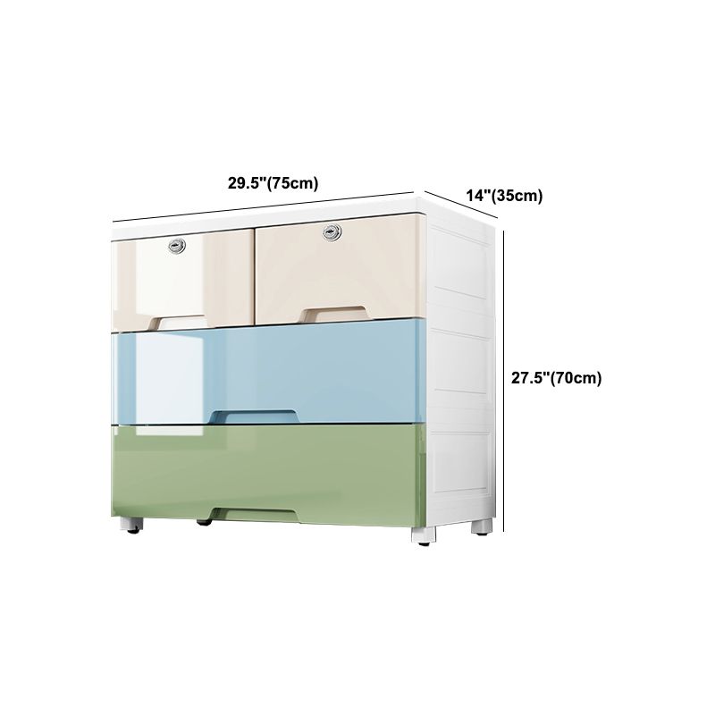 Modern Style Non-Hanging Armoire Plastic Home Storage Cabinet