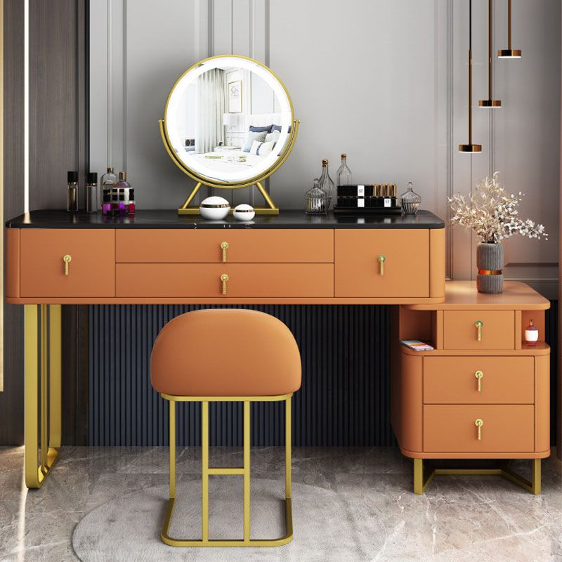 Dennenhout 7 laden dressoir met stenen top make-up ijdelheid voor bedroon