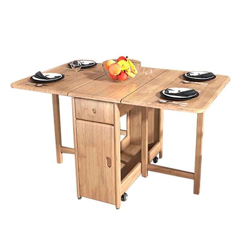 Rubberwood Solid Wood Dining Table Mid-Century Dining Site Table,51"L x 35"W x 29.5"H Clearhalo ' dining_table' 'Dining Tables & Seating' 'Dining Tables' 'furn' 'furn_dining_table' 'Furniture' 'furniture_dining_table' 'Kitchen & Dining Furniture' 'kitchen&dining_furn' 'kitchen' 'kitchen_dining_table' 1200x1200_6c16fae7-8c39-44cd-b044-3deb226f4b0e