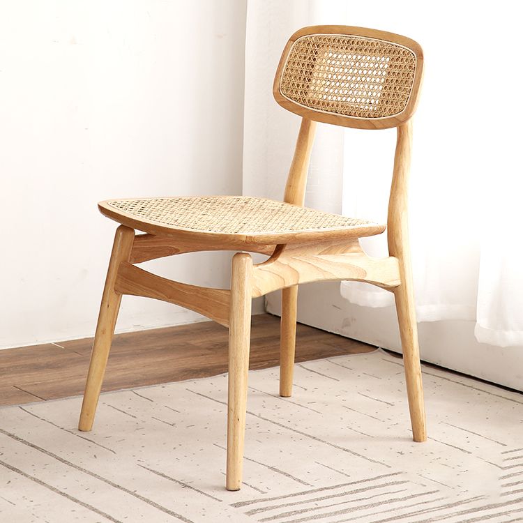 Tropical Style Rubberwood Chairs Kitchen Dining Room Open Back Side Chair Clearhalo ' kitchen&dining_furn' 'Dining Chairs' 'Dining Tables & Seating' 'dining_chair' 'furn' 'furn_dining_chair' 'Furniture' 'furniture_dining_chair' 'Kitchen & Dining Furniture' 'kitchen' 1200x1200_6c185628-635b-45cf-be1b-db58b21cbb51