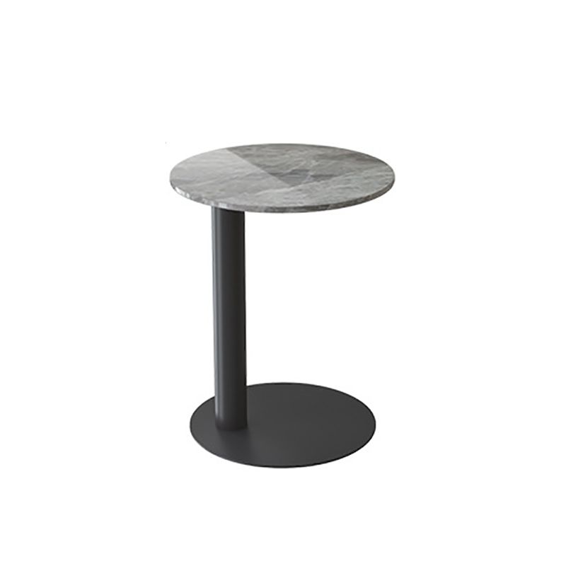 Modern Stone Pedestal Cocktail Table Round Coffee Table - White/Grey Clearhalo 'Coffee & Accent Tables' 'Coffee Tables' 'coffee_tables' 'furn' 'furn_coffee_tables' 'Furniture' 'Living Room Furniture' 1200x1200_6c189ac8-0ff4-4d5d-bd70-d2dbd36234c8