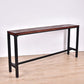 Industrial 1/5 Pieces Bar Table Set Rectangle Pine Wood Counter Table for Cafe