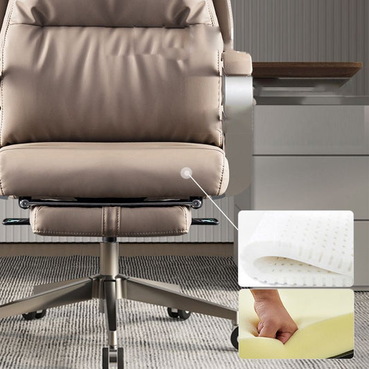 Sedia moderna per ufficio scivolo imbottito in pelle imbottita sedia da scrivania altezza regolabile
