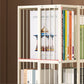 13.8" Wide Book Shelf Beige Stackable Bookcase Closed Back Vertical