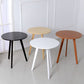 Round Wood Scandinavian Side Table 3 Legs End Table -23.6-In H