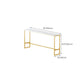 Glam Pub Table Faux Marble Bar Height Rectangle Bar Table for Indoor Clearhalo 'Bar Furniture' 'Bar Tables' 'bar_tables' 'furn' 'furn_bar_tables' 'Furniture' 'Kitchen & Dining Furniture' 1200x1200_6c1b1a0f-118f-4e54-87c8-bc341fdfd79e