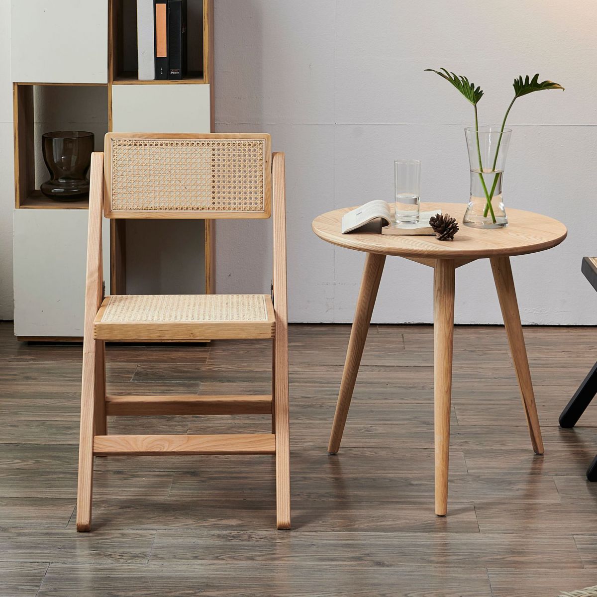 Contemporary Open Back Side Chair Solid Wood Matte Finish Dining Armless Chair Clearhalo ' kitchen&dining_furn' 'Dining Chairs' 'Dining Tables & Seating' 'dining_chair' 'furn' 'furn_dining_chair' 'Furniture' 'furniture_dining_chair' 'Kitchen & Dining Furniture' 'kitchen' 1200x1200_6c1be004-5753-4fab-8539-644174dec22e