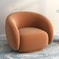 Upholstered Barrel Accent Chair Modern Style Orange Barrel Chair Clearhalo 'Accent Chairs' 'accent_chairs' 'Chairs & Seating' 'furn' 'furn_accent_chairs' 'Furniture' 'Living Room Furniture' 1200x1200_6c1c01eb-b767-489a-8807-88c4f612b7aa