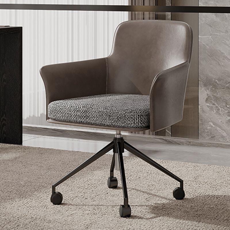 ミッドバックオフィスチェアコンテンポラリースイベルローリングタスクチェア