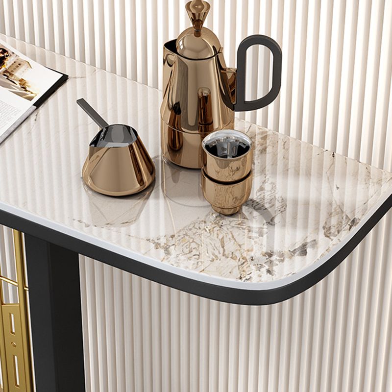 Glam Console Table Half Moon Antique Finish Console Sofa Table Clearhalo 'Console Tables' 'console_tables' 'Entry & Mudroom Furniture' 'furn' 'furn_console_tables' 'Furniture' 1200x1200_6c1e54ad-5215-4a91-910f-3f081e7d2974