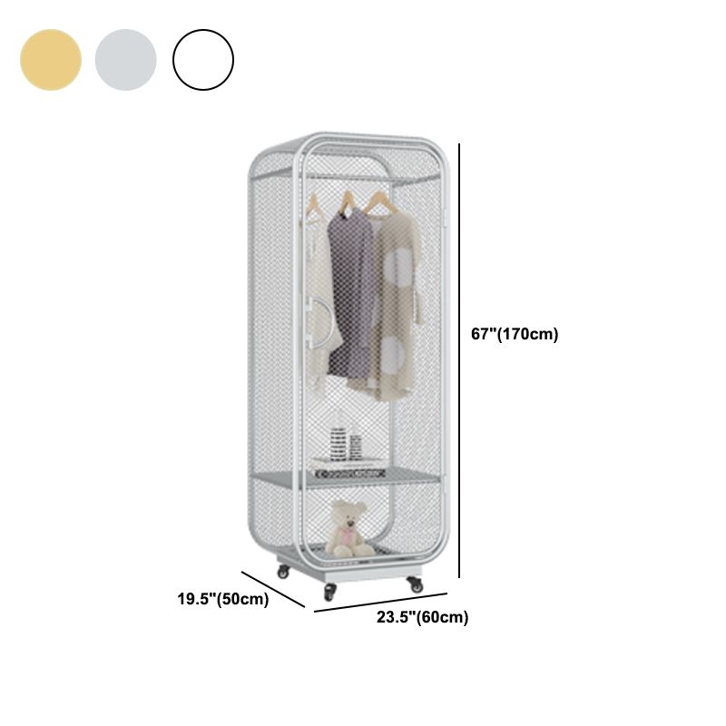 Armoire de rangement en métal moderne pour armoire finale mate de chambre à coucher