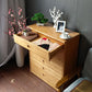 Contemporary Brown Accent Chest Rectangle Chest with Grooves Drawers