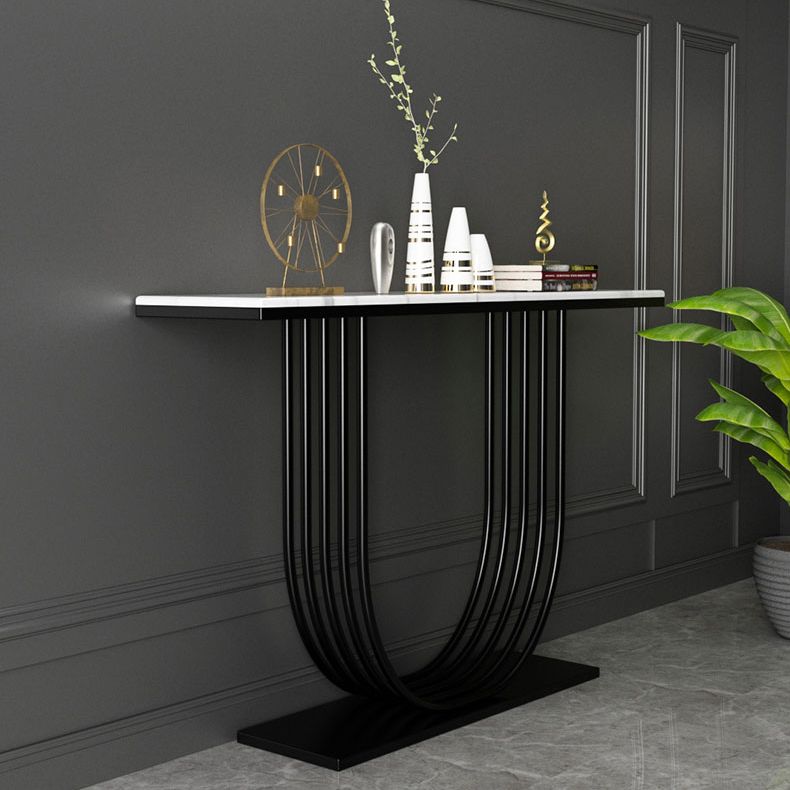 Tavolo della console in marmo glam tavolo accento console rettangolare per hall