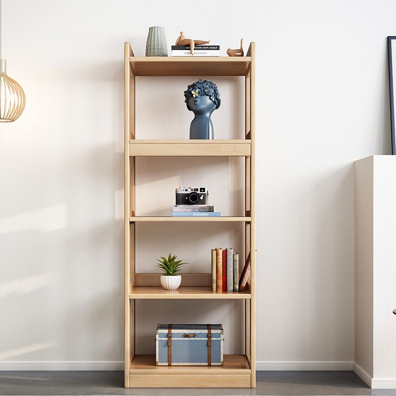 Modern Style Standard Bookshelf Wooden Open Back Bookcase with Shelves Clearhalo 'Bookcases' 'furn' 'furn_bookcases' 'Furniture' 'Office Furniture' 1200x1200_6c243bba-f7b4-44be-bbda-994d83c6cda3