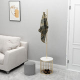 Hermosos estantes dobles del árbol de pasillo 8 ganchos rezaza de abrigo de metal para sala de estar