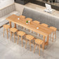 Modern Bar Dining Table Indoor Rectangle Wood Bar Table Trestle Base in Light Brown Clearhalo 'Bar Furniture' 'Bar Tables' 'bar_tables' 'Furniture' 'furniture_bar_tables' 'Kitchen & Dining Furniture' 'kitchen&dining_furn' 'kitchen' 1200x1200_6c251121-3621-45cd-9dd2-de2711ecfc8f