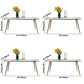 Metal Contemporary Rectangular Table Sintered Stone Dining Table with 4 Legs Clearhalo ' dining_table' 'Dining Tables & Seating' 'Dining Tables' 'furn' 'furn_dining_table' 'Furniture' 'furniture_dining_table' 'Kitchen & Dining Furniture' 'kitchen&dining_furn' 'kitchen' 'kitchen_dining_table' 1200x1200_6c294f5b-ffd7-4360-b4a9-6ffab8395a26