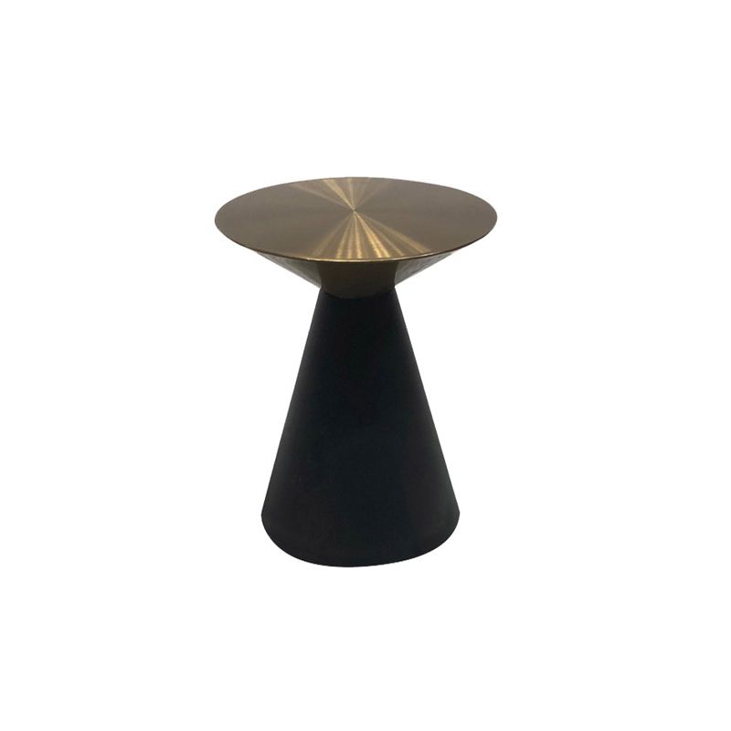 Metal Gold Round Modern Pedestal Side Table End Table for Living Room Clearhalo 'Coffee & Accent Tables' 'End & Side Tables' 'end_side_table' 'end_side_tables' 'furn' 'furn_end_side_tables' 'Furniture' 'furniture_end_side_table' 'Living Room Furniture' 1200x1200_6c2a084e-86ca-4f30-8469-d337dde80987