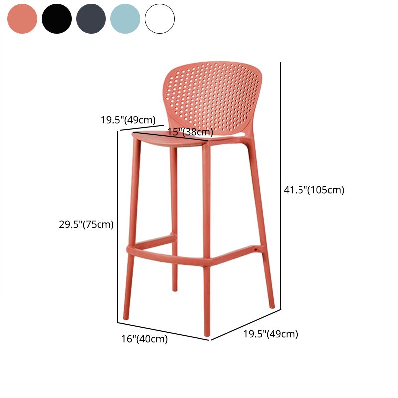 Contemporary Stackable Colorful Counter Stools Plastic Armless Indoor Bar Stool Clearhalo 'Bar Furniture' 'Bar Stools' 'bar_stools' 'furn' 'furn_bar_stools' 'furniture_bar_stools' 'Kitchen & Dining Furniture' 'kitchen&dining_furn' 'kitchen' 'kitchen_furn' Furniture' 1200x1200_6c2d58cd-dce0-4f9e-9bd5-5e1f3819046a