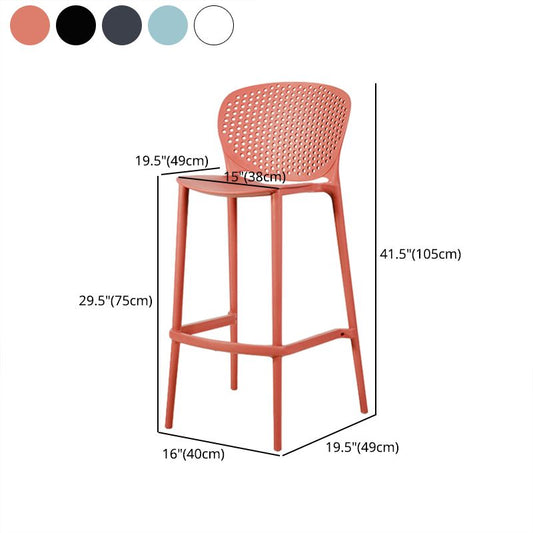 Contemporary Stackable Colorful Counter Stools Plastic Armless Indoor Bar Stool Clearhalo 'Bar Furniture' 'Bar Stools' 'bar_stools' 'furn' 'furn_bar_stools' 'furniture_bar_stools' 'Kitchen & Dining Furniture' 'kitchen&dining_furn' 'kitchen' 'kitchen_furn' Furniture' 1200x1200_6c2d58cd-dce0-4f9e-9bd5-5e1f3819046a