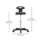 Adjustable Counter Bar Stool Backrest Plastic Bar Stool with Swivel in Black Clearhalo 'Bar Furniture' 'Bar Stools' 'bar_stools' 'furn' 'furn_bar_stools' 'furniture_bar_stools' 'Kitchen & Dining Furniture' 'kitchen&dining_furn' 'kitchen' 'kitchen_furn' Furniture' 1200x1200_6c2dcce7-0ee5-46c2-91e3-9c1871202f73
