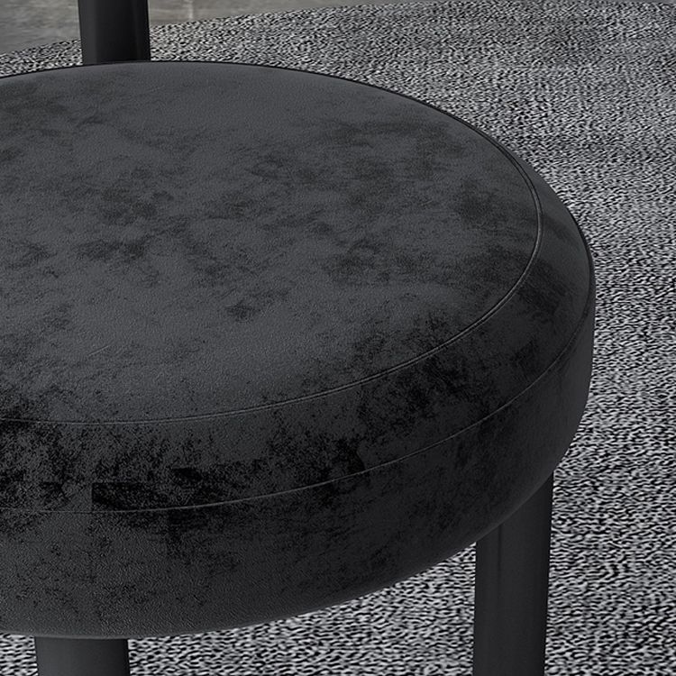 Designer Style Velvet Side Chair Open Back Matte Finish Dining Chair Clearhalo ' kitchen&dining_furn' 'Dining Chairs' 'Dining Tables & Seating' 'dining_chair' 'furn' 'furn_dining_chair' 'Furniture' 'furniture_dining_chair' 'Kitchen & Dining Furniture' 'kitchen' 1200x1200_6c301718-2fa0-4e3f-885a-1fdacb6e110d