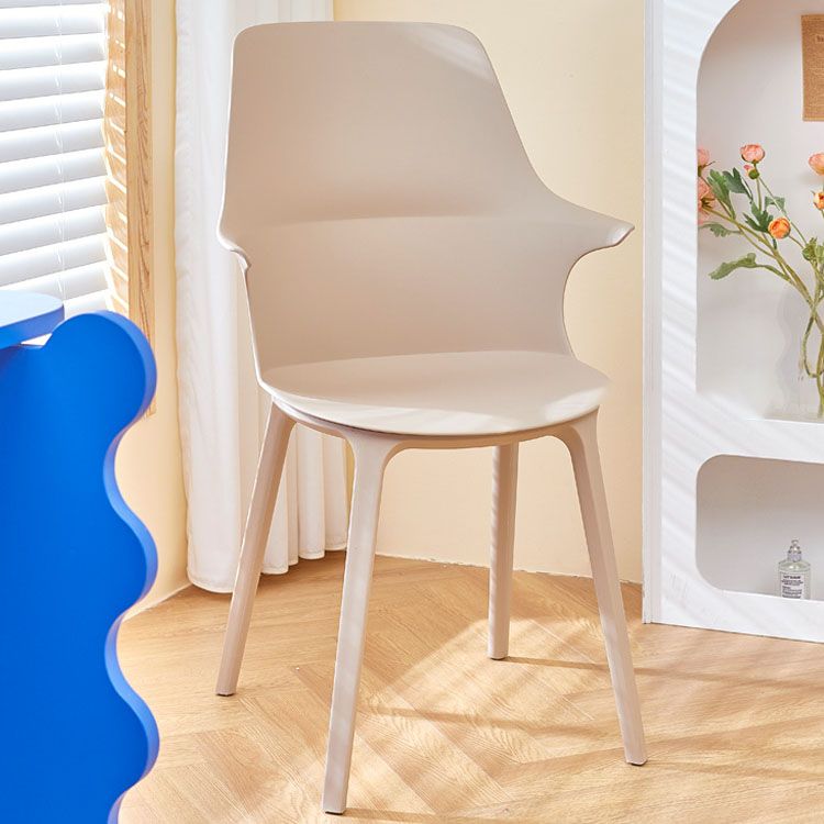 Plastic zijstoel Scandinavische stijl ARM SOFFENDE ACHTERSTOERS VOOR HUIS