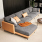 Modern Tuxedo Arm Removable Cushions Sofa with Pillows 35.43" for Living Room Clearhalo 'furn' 'furn_sectionals' 'Furniture' 'furniture_sectionals' 'kitchen' 'kitchen_sectionals' 'Living Room Furniture' 'Sectionals' 1200x1200_6c31295f-350d-4c3e-aa3d-8fa1f443d52a