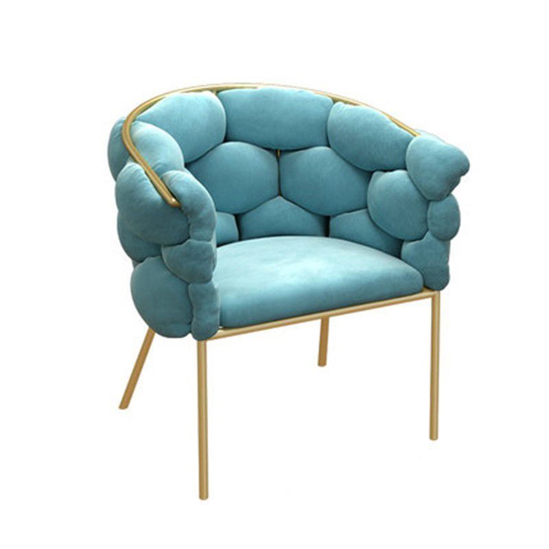 Sloped Arms Vanity Armchair Basic Four Leg Chair with Cushion Clearhalo 'Accent Chairs' 'accent_chairs' 'Chairs & Seating' 'furn' 'furn_accent_chairs' 'Furniture' 'Living Room Furniture' 1200x1200_6c31df9d-1962-4273-97cc-14f582570c1c