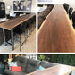 Brown Modern Style Table in Solid Wood and Metal Balcony Bar Table Clearhalo 'Bar Furniture' 'Bar Tables' 'bar_tables' 'Furniture' 'furniture_bar_tables' 'Kitchen & Dining Furniture' 1200x1200_6c32c385-6d36-4200-b7d8-b7daa501eb36