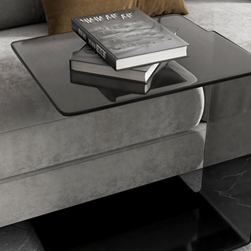 21"H Glam Corner Table Acrylic Square Accent Side Table for Living Room Clearhalo 'Coffee & Accent Tables' 'End & Side Tables' 'end_side_tables' 'furn' 'furn_end_side_tables' 'Furniture' 'Living Room Furniture' 1200x1200_6c340f7b-5b6b-4417-87b8-fa20a626c1c2