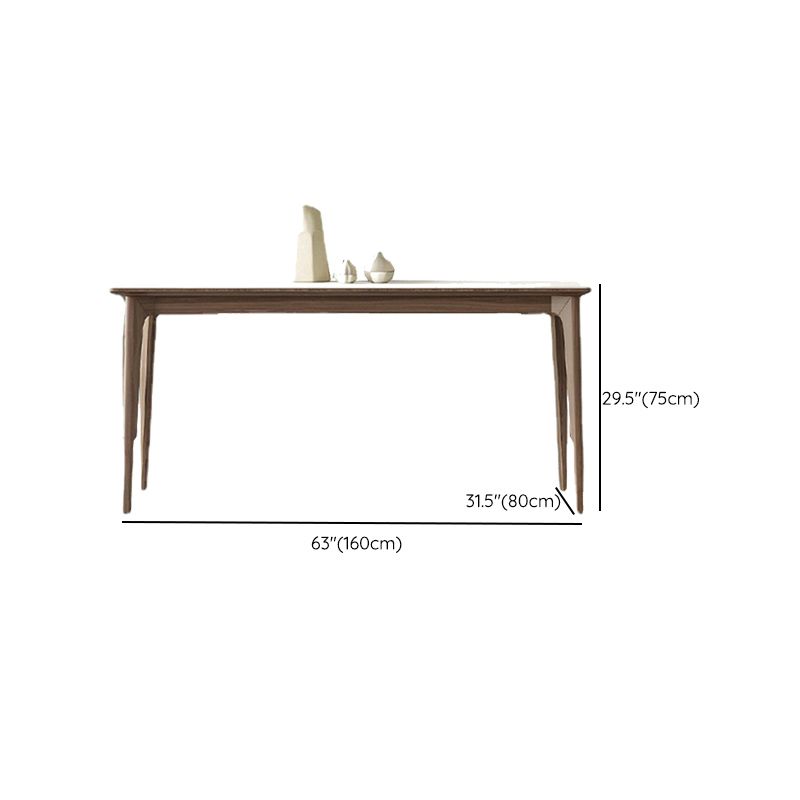 Contemporary Style 1/2/3/4 Pieces Dining Chairs Set Stone Rectangle Furniture in White