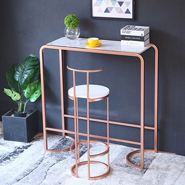 Juego de mesa de pub rectangular glamorosa 1/2 piezas de contador de contador juego de pub