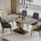Rectangle Pedestal Dinner Room Kitchen Table Modern Dining Site Table Clearhalo 'Dining Tables & Seating' 'Dining Tables' 'dining_table' 'furn' 'furn_dining_table' 'Furniture' 'Kitchen & Dining Furniture' 1200x1200_6c3533ca-6457-42fb-8f8a-d180c10b42b1