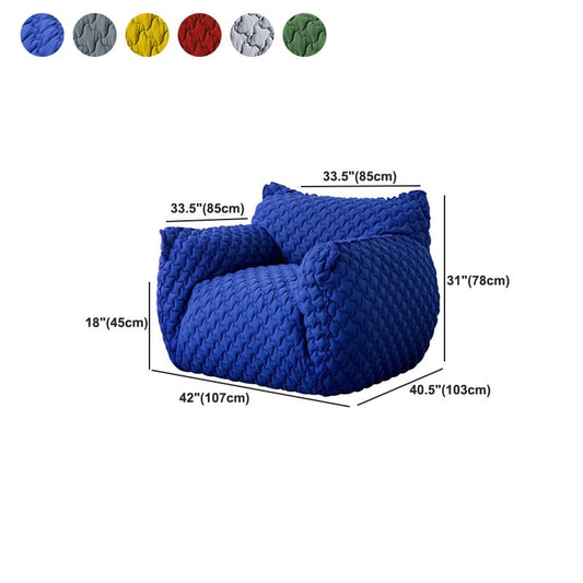 40,55 "breit skandinavischer Single Sofa Stuhl Polyester Twill Armstuhl für Schlafzimmer