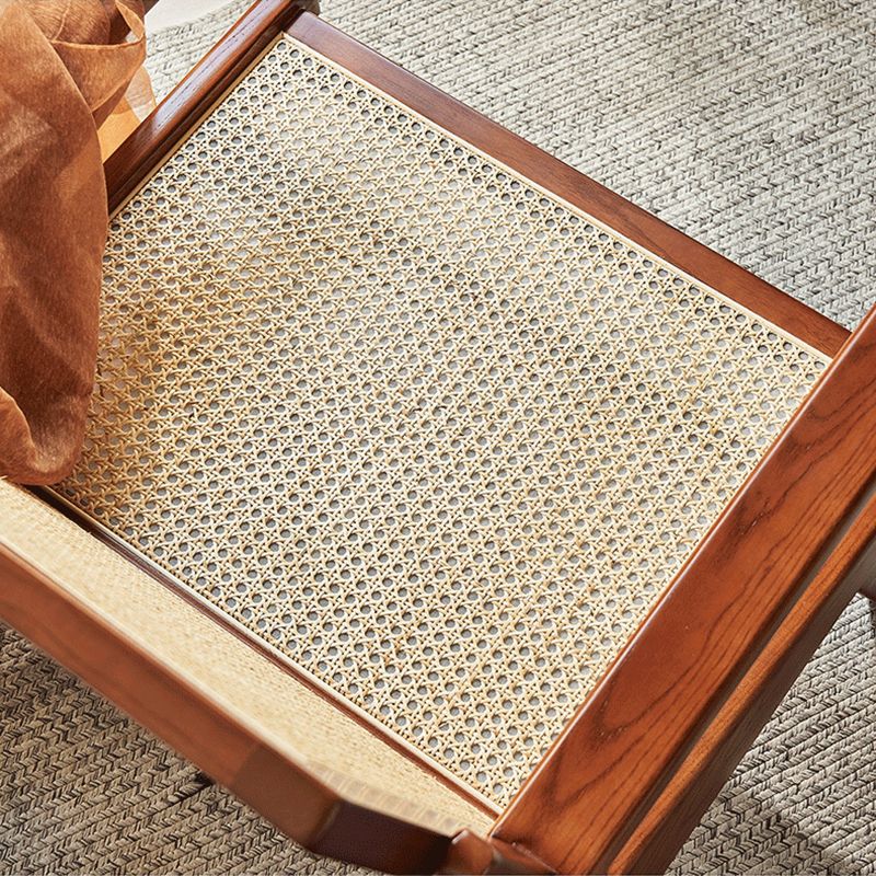 Mid-century Modern Rubberwood Solid Wood Frame Square Arms Chair Clearhalo 'Accent Chairs' 'accent_chairs' 'Chairs & Seating' 'furn' 'furn_accent_chairs' 'Furniture' 'Living Room Furniture' 1200x1200_6c36cdcf-f71b-4a3a-a582-f76daa3ecb0f