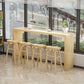 Light Brown Industrial Style Table Solid Wood Milk Tea Shop Casual Bar Table Clearhalo 'Bar Furniture' 'Bar Tables' 'bar_tables' 'furn' 'furn_bar_tables' 'Furniture' 'furniture_bar_tables' 'Kitchen & Dining Furniture' 1200x1200_6c376118-bfb1-4da8-b13a-cd764ac12d51