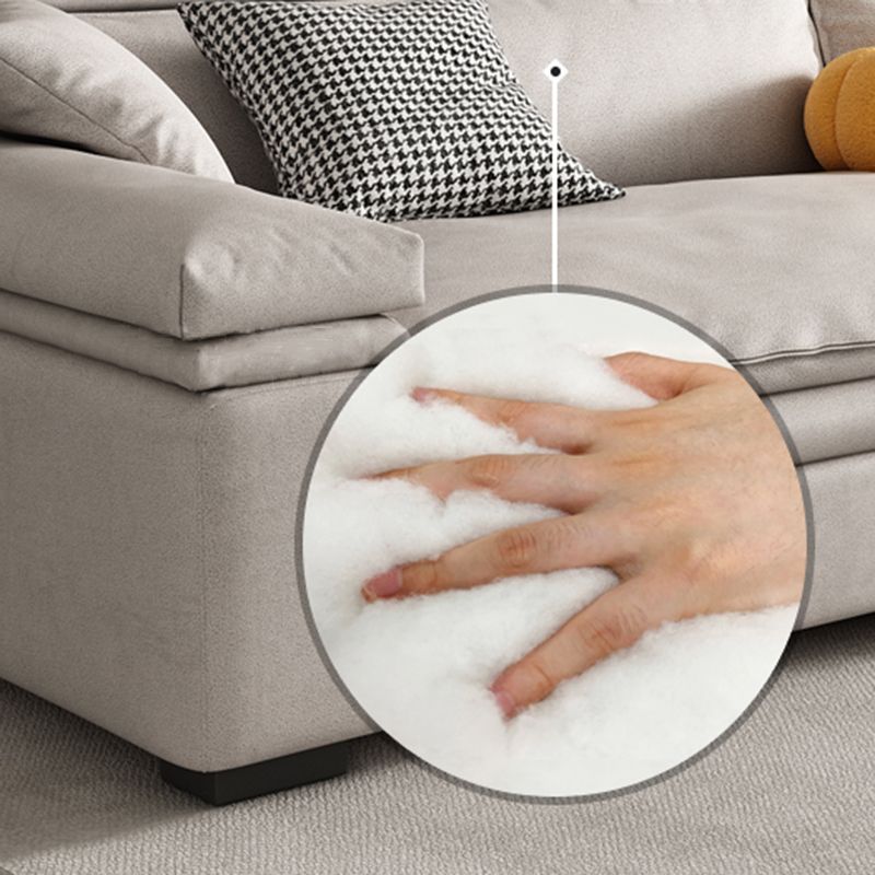 Sofa de bras carré de salon de faux cuir résistant aux taches stationnaires