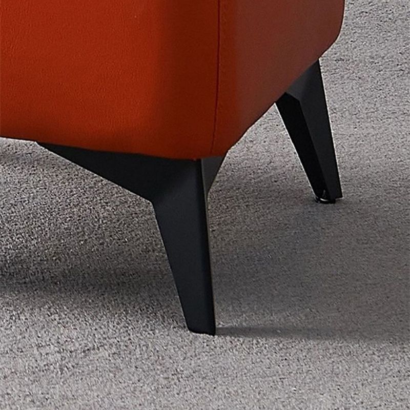 Contemporary Plain Pouf Ottoman Rectangle PU Leather Water Resistant Target Pouf Clearhalo 'furn' 'furn_ottomans_poufs' 'Furniture' 'Living Room Furniture' 'Ottomans & Poufs' 'ottomans_poufs' 1200x1200_6c3792c0-653c-4160-ad1c-f00f660c434e