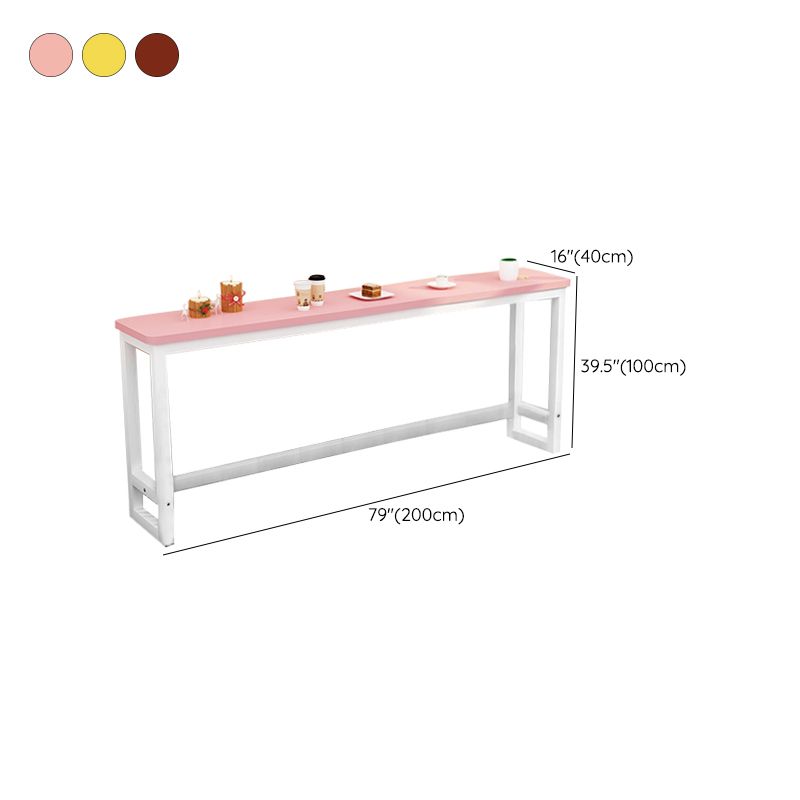 Modern Style Wood Bar Stool Table Rectangle Bar Table for Cafe and Breakroom Clearhalo 'Bar Furniture' 'Bar Tables' 'bar_tables' 'furn' 'furn_bar_tables' 'Furniture' 'Kitchen & Dining Furniture' 1200x1200_6c3902b3-93fd-46aa-9a0e-eeef5ddc28bf