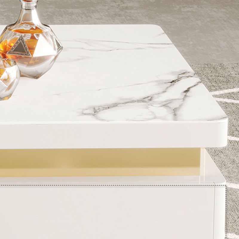 Slate Coffee or End Table with 4 Storage Drawers Contemporary Clearhalo 'Coffee & Accent Tables' 'Coffee Tables' 'coffee_tables' 'furn' 'furn_coffee_tables' 'Furniture' 'Living Room Furniture' 1200x1200_6c3afb65-52bb-4264-a2c6-12e18967e2d0