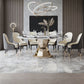 Round Dinette Table Traditional Luxury Dining Site Table with Pedestal Base Clearhalo ' dining_table' 'Dining Tables & Seating' 'Dining Tables' 'furn' 'furn_dining_table' 'Furniture' 'furniture_dining_table' 'Kitchen & Dining Furniture' 'kitchen&dining_furn' 'kitchen' 'kitchen_dining_table' 1200x1200_6c3d3357-2622-498d-a371-0cf34cc7b1a9